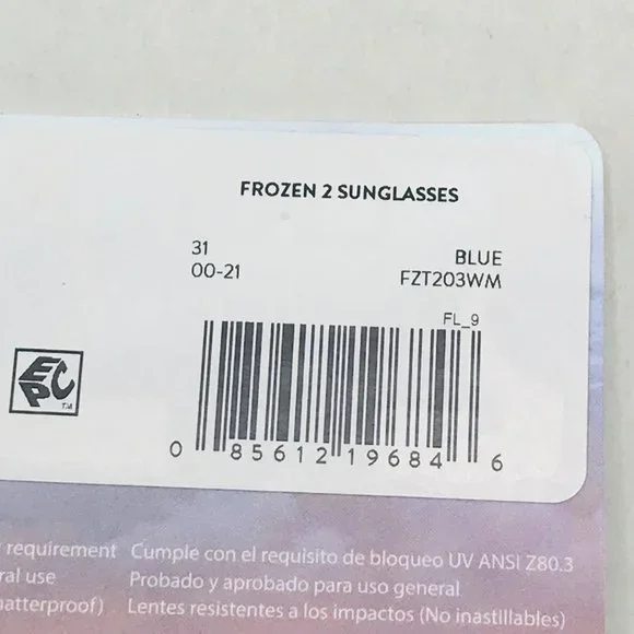 Disney Frozen 2 Princess Elsa 100% UV Girl's Sunglasses New In Package - Picture 3 of 9